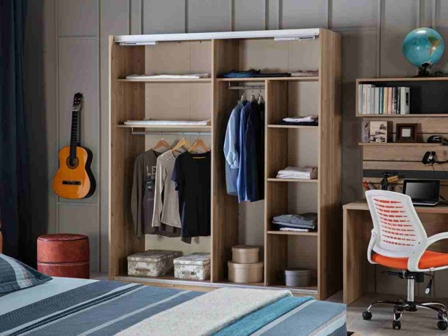 Lauren Genç Sürgü Kapaklı Dolap Sürgülü Dolap