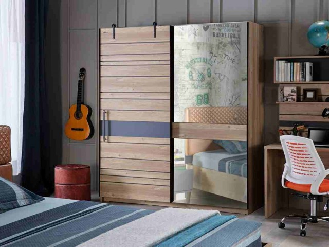 Lauren Genç Sürgü Kapaklı Dolap Sürgülü Dolap