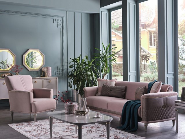 Luxe Koltuk Takımı Pudra