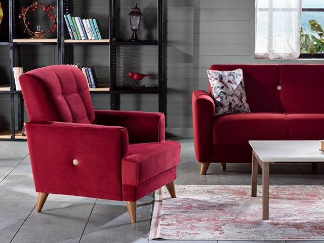Sole Koltuk Takımı Bordo