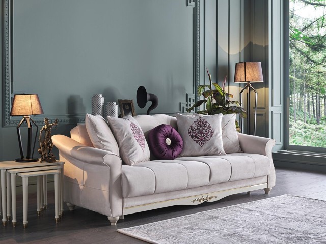 Rustik Koltuk Takımı Mor