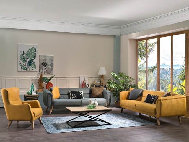 İndigo Koltuk Takımı Hardal