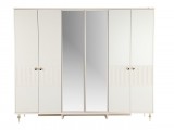 Blanca 6 Kapaklı Aynalı Dolap 6 Kapaklı