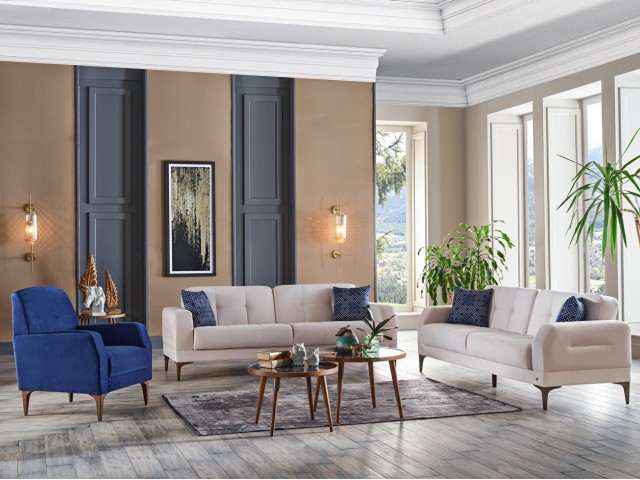 Pera Koltuk Takımı Krem