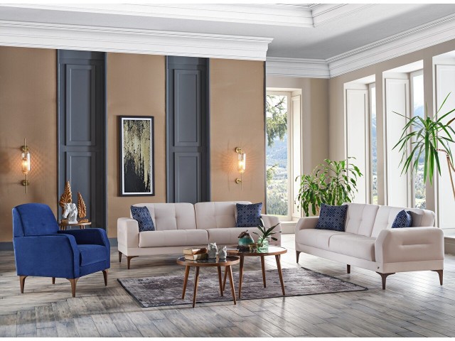 Pera Koltuk Takımı Krem